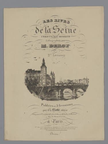 Omslag voor: Gezichten aan de oevers van de Seine II by Isodore-Laurent Deroy