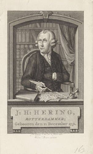 Portret van Johan Hendrik Hering by Theodoor Koning
