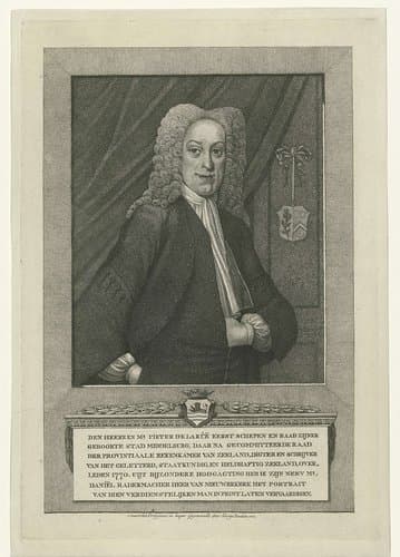 Portret van Pieter de la Rue by George Kockers
