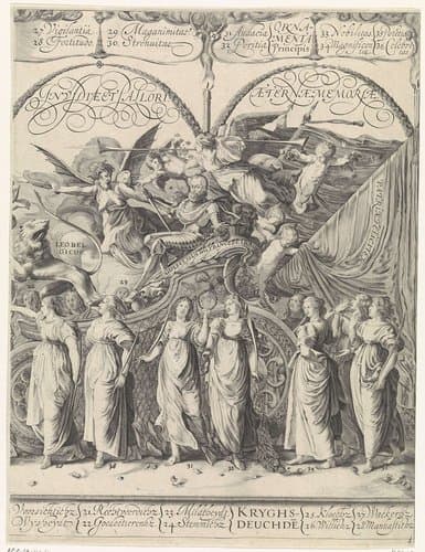 Triomftocht van Willem van Oranje by Cornelis van Kittensteyn