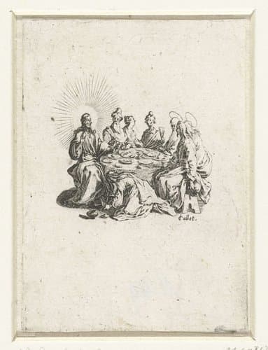 Maaltijd bij Simon de farizeeër by Jacques Callot