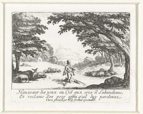 De verloren zoon by Jacques Callot