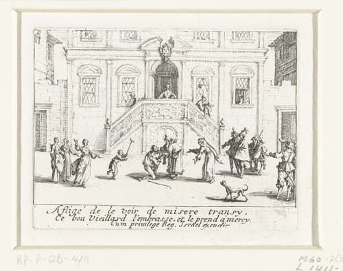 De terugkeer van de verloren zoon by Jacques Callot