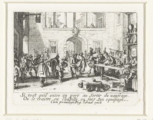 De verloren zoon krijgt nieuwe kleren by Jacques Callot