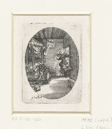 Annunciatie by Jacques Callot
