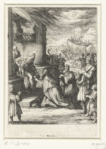 Aanbidding door de koningen by Jacques Callot