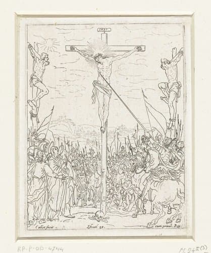 Kruisiging by Jacques Callot