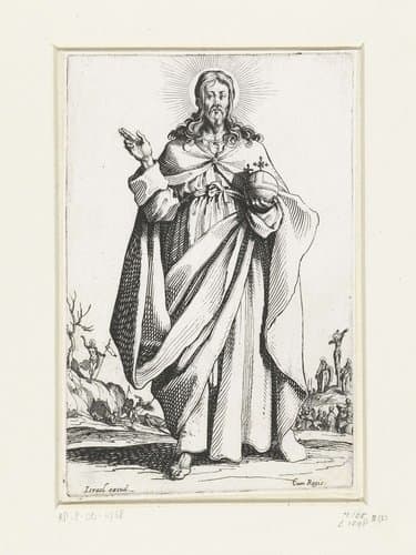 Christus, Maria en de apostelen by Jacques Callot