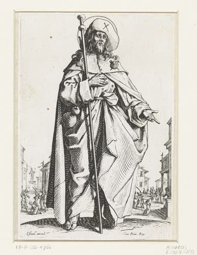 Christus, Maria en de apostelen by Jacques Callot