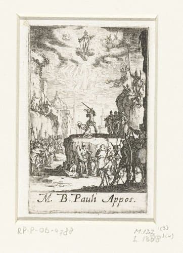 Het martelaarschap van Paulus by Jacques Callot