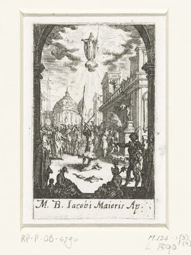 Het martelaarschap van Jakobus de Meerdere by Jacques Callot