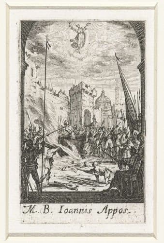 Het martelaarschap van Johannes by Jacques Callot