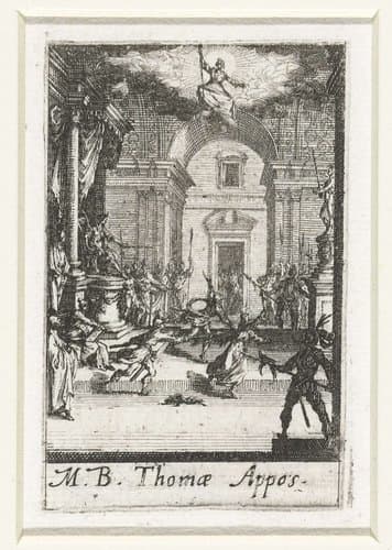 Martelaarschap van Tomas by Jacques Callot