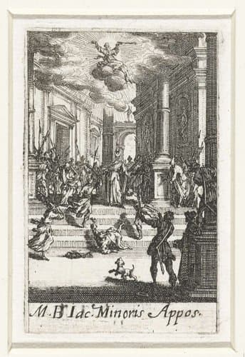 Het martelaarschap van Jakobus de Mindere by Jacques Callot