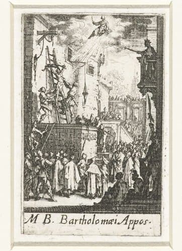 Het martelaarschap van de apostelen by Jacques Callot