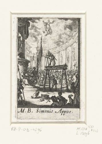 Het martelaarschap van de apostelen by Jacques Callot