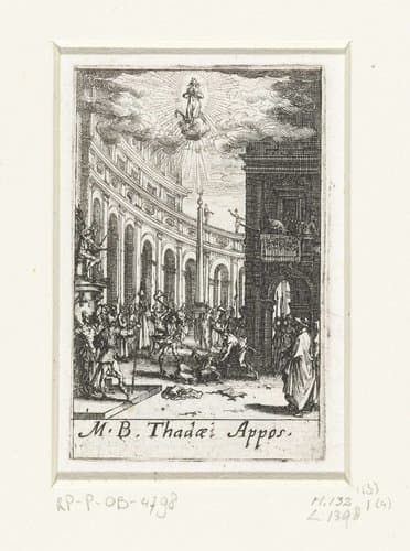 Het martelaarschap van Judas Thaddeüs by Jacques Callot