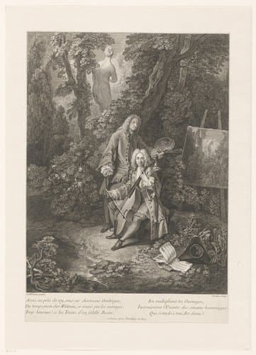 Two Galant Men in a Park Landscape