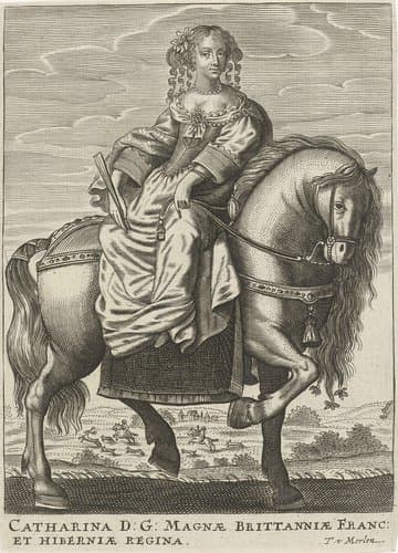 Portret van Catharina van Braganza by Theodor van Merlen (II)