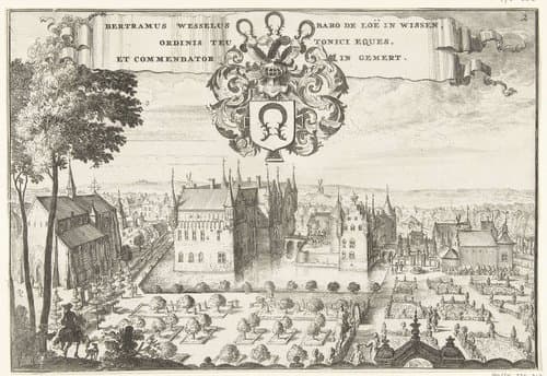 Verheerlijking van de Duitse Orde, in het bijzonder van de landcommanderij Alden Biesen by Romeyn de Hooghe