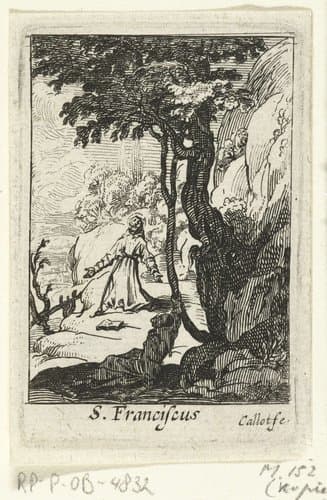 De boetvaardige heiligen by Jacques Callot