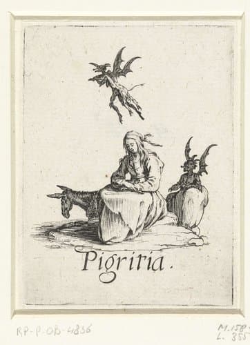 Luiheid by Jacques Callot