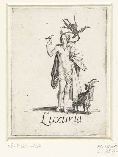 Zeven hoofdzonden by Jacques Callot