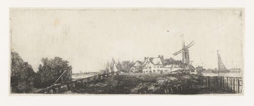 De houten brug by Pieter de With
