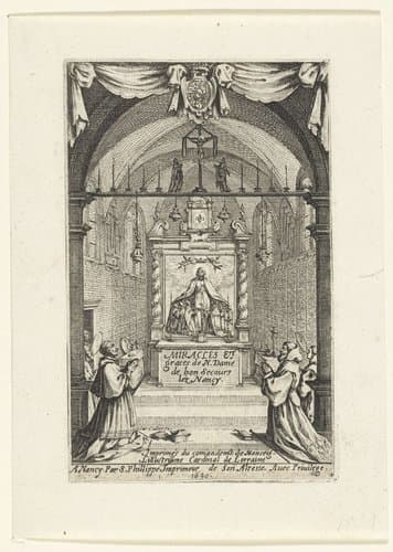 Titelblad voor 'Miracles et grâces de Notre-Dame de Bonsecours-les-Nancy' by Jacques Callot