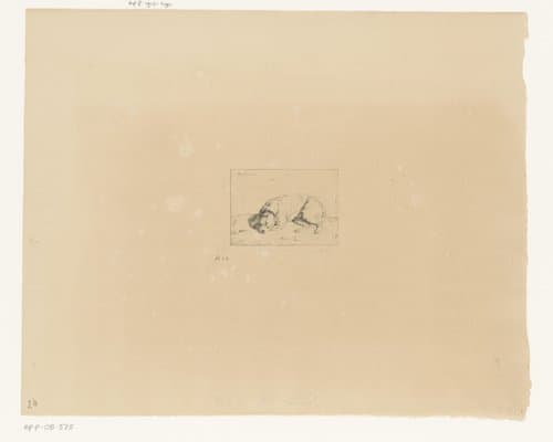 Liggende buldog by Auguste Herman Marie De Noter