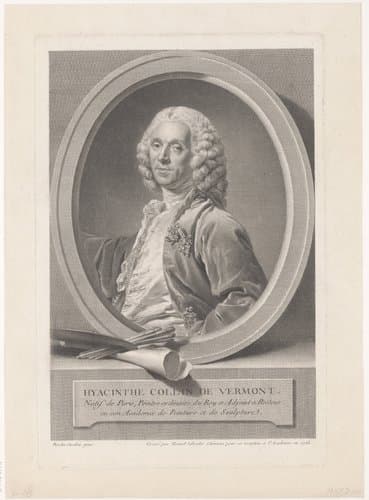 Portret van schilder Hyacinthe Collin de Vermont