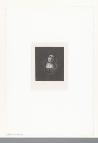 Portret van een onbekende oude vrouw