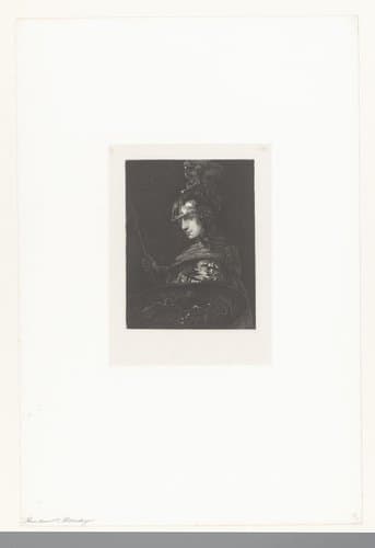 Pallas Athene met helm, speer en Aegis by Nikolay Semyonovich Mosolov