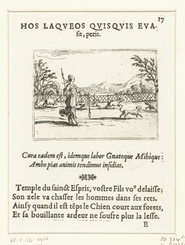 Hos laqueos quisquis evasit, perit by Jacques Callot