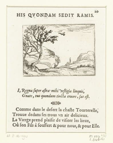 His quondam sedit ramis by Jacques Callot