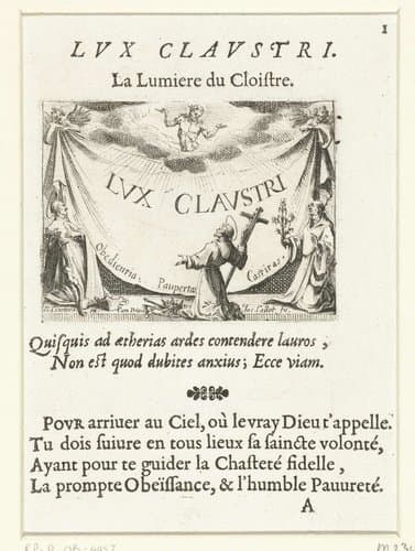 Kloosterleven in emblemen by Jacques Callot