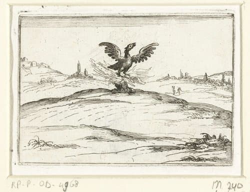 Feniks in het vuur by Jacques Callot