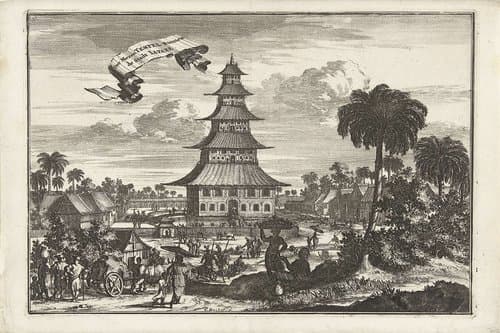 Der Morentempel binnen de stadt Iapare