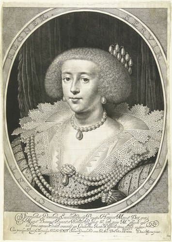Portret van Henrietta Maria van Bourbon by Willem Jacobsz Delff