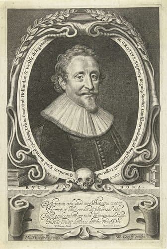 Portret van Hugo de Groot op 49-jarige leeftijd by Willem Jacobsz Delff