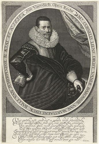 Portret van Cornelis Liens op 56-jarige leeftijd