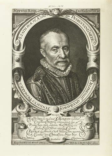 Portret van Petrus van der Meer by Willem Jacobsz Delff