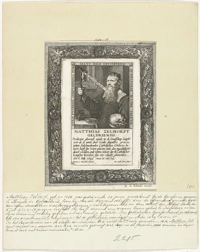 Portret van Matthias Zelhorst by Antony van der Does