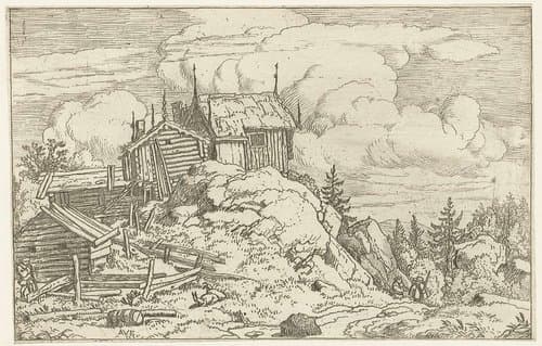 The Hamlet on the Hill by Allaert van Everdingen