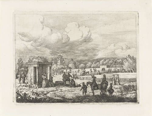 De bron van Tonnelet bij Spa by Allaert van Everdingen