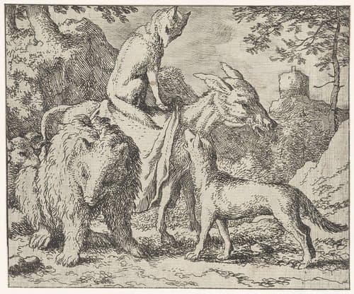 Reinaert de vos en zijn maten by Allaert van Everdingen