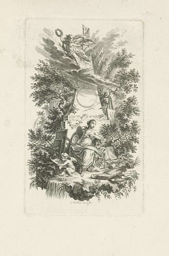 Allegorie op de schilderkunst by Simon Fokke