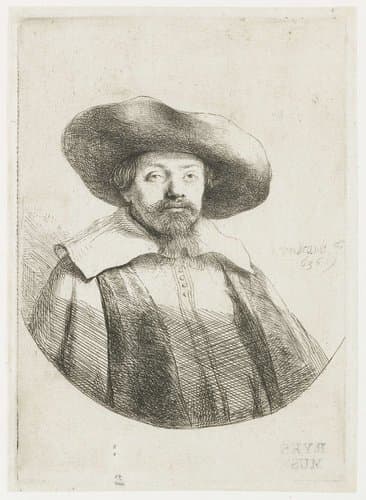 Menasseh ben Israel by Rembrandt van Rijn
