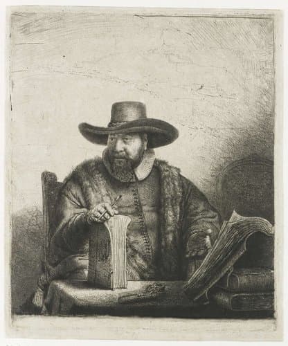 Cornelis Claesz. Anslo by Rembrandt van Rijn