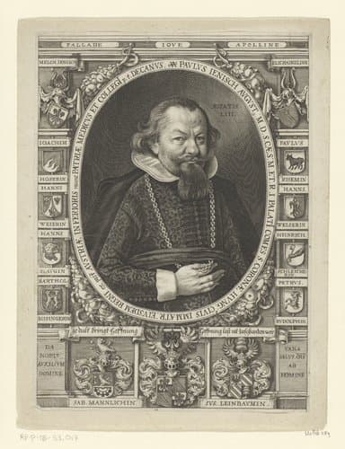 Portret van Paul Jenisch op 53-jarige leeftijd by Lucas Kilian